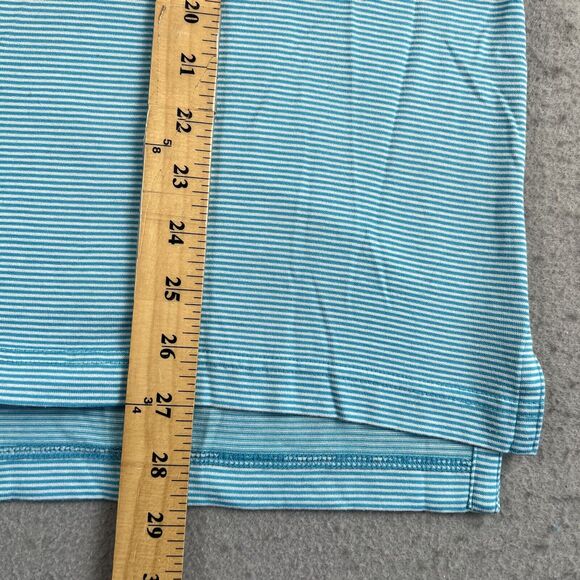 Fairway & Greene Monroe Golf Club Pureformance Blue Striped Polo Shirt Men’s M - Picture 12 of 16